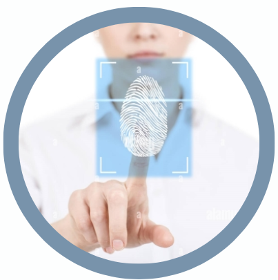 Proceso de registro con huella digital para trámites laborales mediante dactiloscopia precisa y confiable en Monterrey.